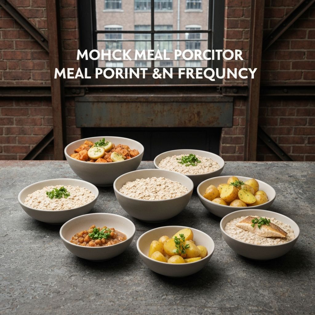Various portion sizes of northern foods